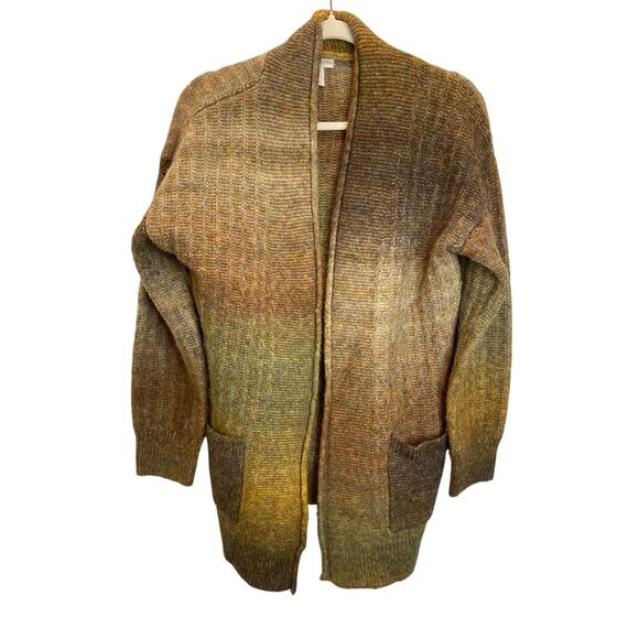 Beautiful Ombre Boho Christian Siriano Wool Neutral Rainbow Sweater Medium - Picture 1 of 8